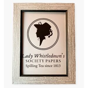 Bridgerton Lady Whistledown Print